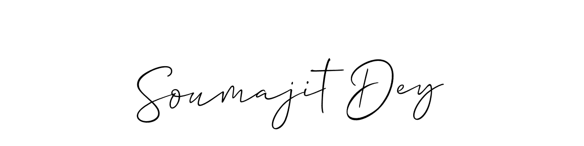 Create a beautiful signature design for name Soumajit Dey. With this signature (Allison_Script) fonts, you can make a handwritten signature for free. Soumajit Dey signature style 2 images and pictures png