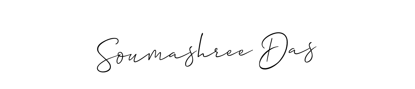 Design your own signature with our free online signature maker. With this signature software, you can create a handwritten (Allison_Script) signature for name Soumashree Das. Soumashree Das signature style 2 images and pictures png