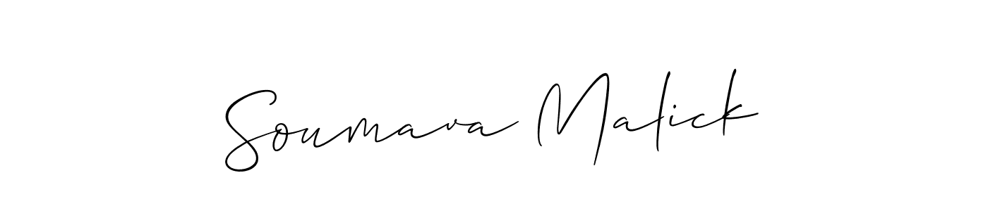 Soumava Malick stylish signature style. Best Handwritten Sign (Allison_Script) for my name. Handwritten Signature Collection Ideas for my name Soumava Malick. Soumava Malick signature style 2 images and pictures png