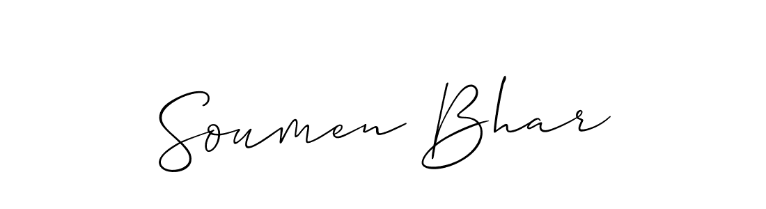 Make a beautiful signature design for name Soumen Bhar. Use this online signature maker to create a handwritten signature for free. Soumen Bhar signature style 2 images and pictures png