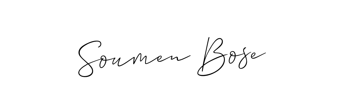 Allison_Script is a professional signature style that is perfect for those who want to add a touch of class to their signature. It is also a great choice for those who want to make their signature more unique. Get Soumen Bose name to fancy signature for free. Soumen Bose signature style 2 images and pictures png