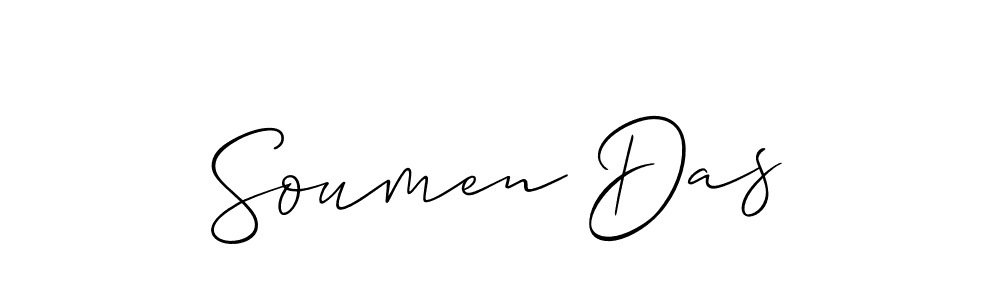 Design your own signature with our free online signature maker. With this signature software, you can create a handwritten (Allison_Script) signature for name Soumen Das. Soumen Das signature style 2 images and pictures png