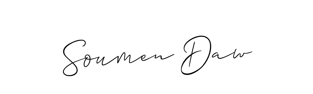 How to make Soumen Daw signature? Allison_Script is a professional autograph style. Create handwritten signature for Soumen Daw name. Soumen Daw signature style 2 images and pictures png