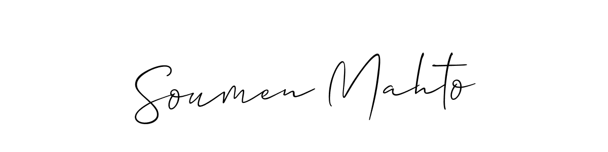 Check out images of Autograph of Soumen Mahto name. Actor Soumen Mahto Signature Style. Allison_Script is a professional sign style online. Soumen Mahto signature style 2 images and pictures png