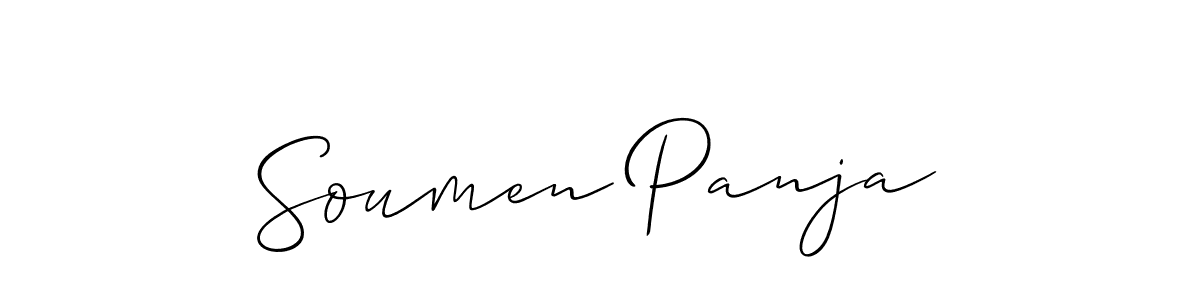 Similarly Allison_Script is the best handwritten signature design. Signature creator online .You can use it as an online autograph creator for name Soumen Panja. Soumen Panja signature style 2 images and pictures png