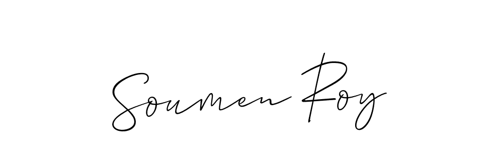 Design your own signature with our free online signature maker. With this signature software, you can create a handwritten (Allison_Script) signature for name Soumen Roy. Soumen Roy signature style 2 images and pictures png
