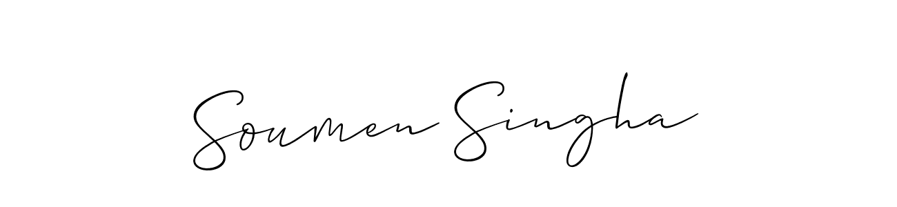 Soumen Singha stylish signature style. Best Handwritten Sign (Allison_Script) for my name. Handwritten Signature Collection Ideas for my name Soumen Singha. Soumen Singha signature style 2 images and pictures png