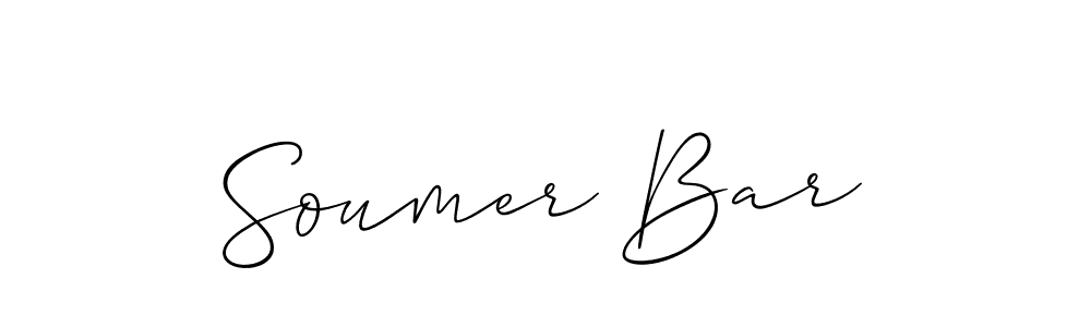 Make a beautiful signature design for name Soumer Bar. Use this online signature maker to create a handwritten signature for free. Soumer Bar signature style 2 images and pictures png