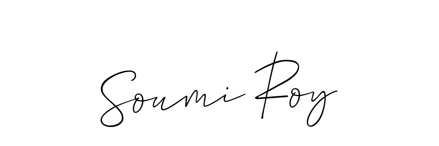 Soumi Roy stylish signature style. Best Handwritten Sign (Allison_Script) for my name. Handwritten Signature Collection Ideas for my name Soumi Roy. Soumi Roy signature style 2 images and pictures png