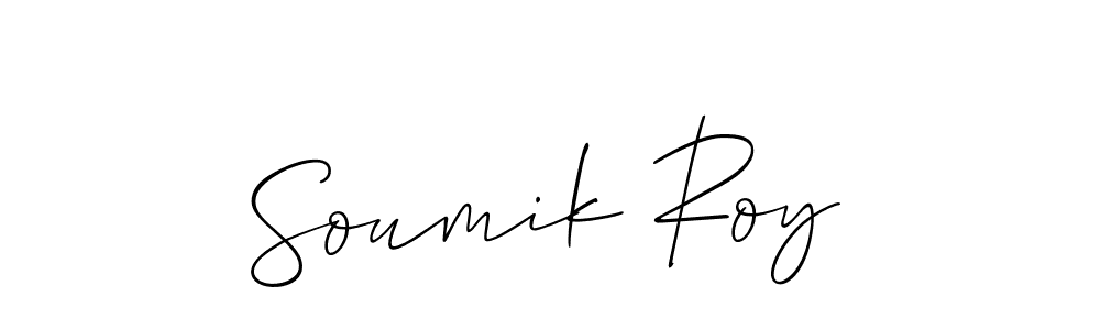 Use a signature maker to create a handwritten signature online. With this signature software, you can design (Allison_Script) your own signature for name Soumik Roy. Soumik Roy signature style 2 images and pictures png