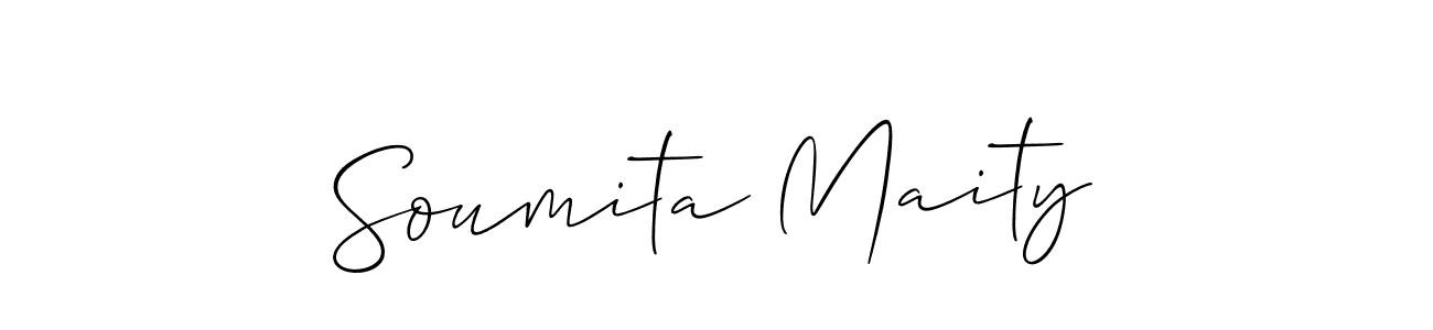 Also we have Soumita Maity name is the best signature style. Create professional handwritten signature collection using Allison_Script autograph style. Soumita Maity signature style 2 images and pictures png