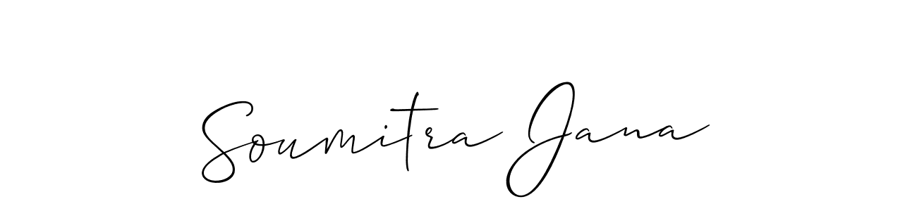 Make a beautiful signature design for name Soumitra Jana. With this signature (Allison_Script) style, you can create a handwritten signature for free. Soumitra Jana signature style 2 images and pictures png