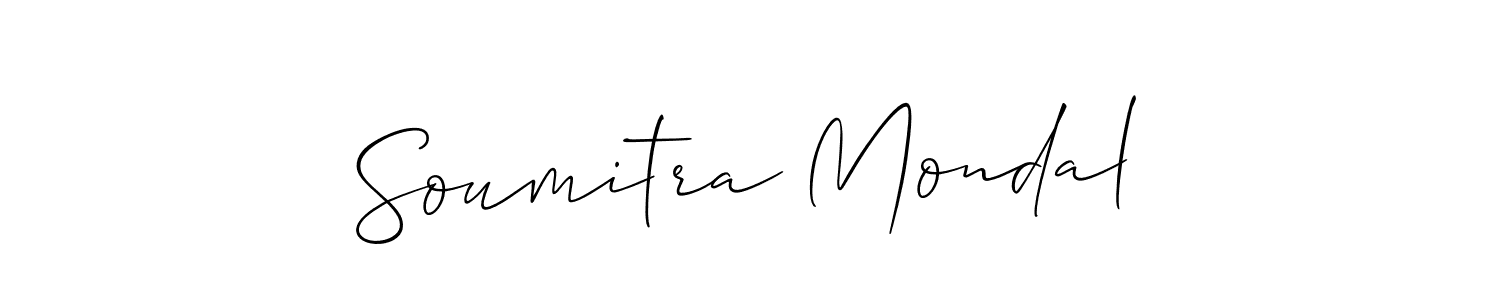 Make a short Soumitra Mondal signature style. Manage your documents anywhere anytime using Allison_Script. Create and add eSignatures, submit forms, share and send files easily. Soumitra Mondal signature style 2 images and pictures png