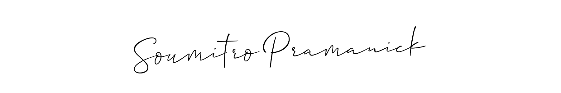 How to make Soumitro Pramanick signature? Allison_Script is a professional autograph style. Create handwritten signature for Soumitro Pramanick name. Soumitro Pramanick signature style 2 images and pictures png