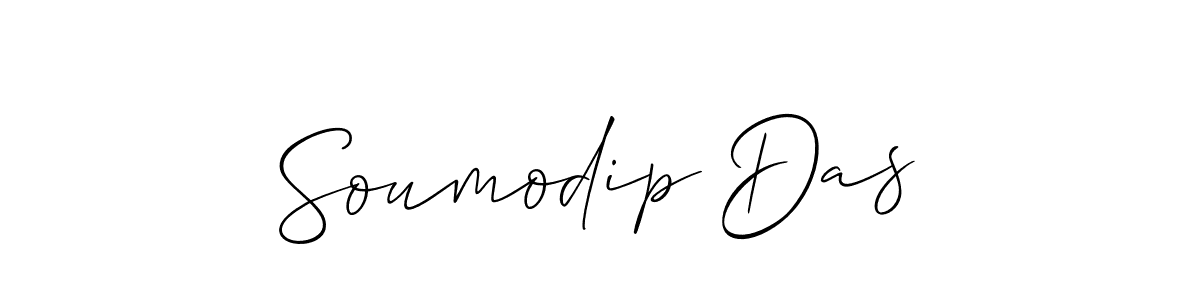 Design your own signature with our free online signature maker. With this signature software, you can create a handwritten (Allison_Script) signature for name Soumodip Das. Soumodip Das signature style 2 images and pictures png