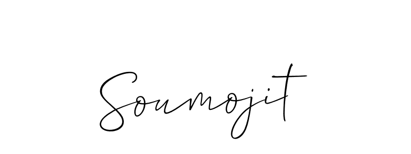 How to make Soumojit signature? Allison_Script is a professional autograph style. Create handwritten signature for Soumojit name. Soumojit signature style 2 images and pictures png