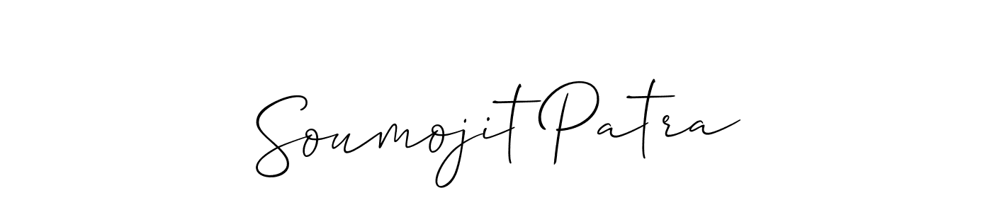 Design your own signature with our free online signature maker. With this signature software, you can create a handwritten (Allison_Script) signature for name Soumojit Patra. Soumojit Patra signature style 2 images and pictures png