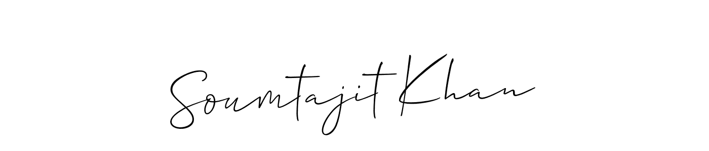 Make a beautiful signature design for name Soumtajit Khan. With this signature (Allison_Script) style, you can create a handwritten signature for free. Soumtajit Khan signature style 2 images and pictures png