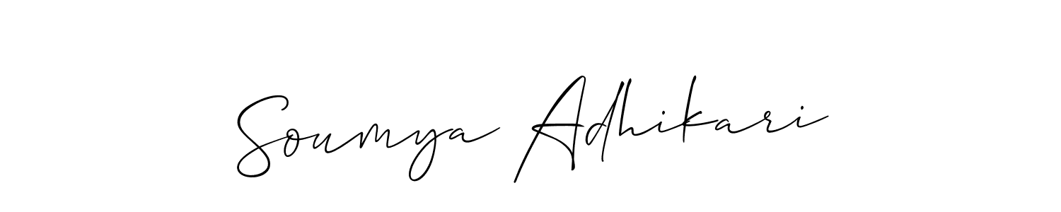This is the best signature style for the Soumya Adhikari name. Also you like these signature font (Allison_Script). Mix name signature. Soumya Adhikari signature style 2 images and pictures png