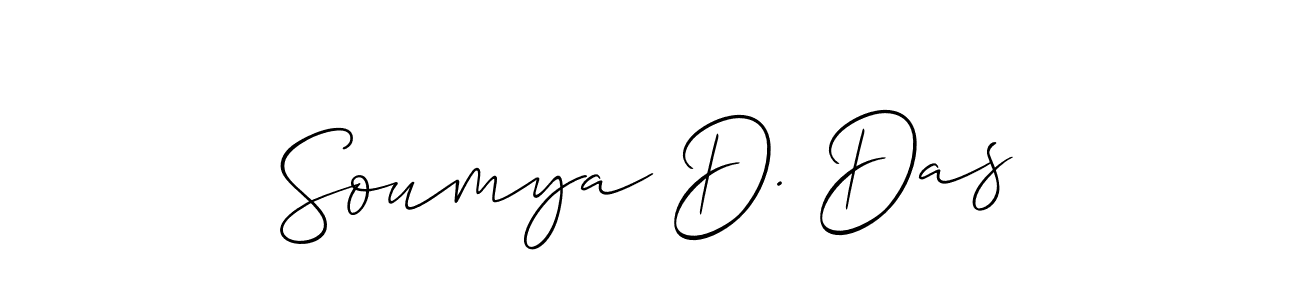 This is the best signature style for the Soumya D. Das name. Also you like these signature font (Allison_Script). Mix name signature. Soumya D. Das signature style 2 images and pictures png
