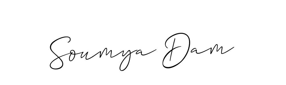 This is the best signature style for the Soumya Dam name. Also you like these signature font (Allison_Script). Mix name signature. Soumya Dam signature style 2 images and pictures png