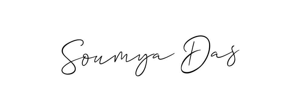 Also You can easily find your signature by using the search form. We will create Soumya Das name handwritten signature images for you free of cost using Allison_Script sign style. Soumya Das signature style 2 images and pictures png