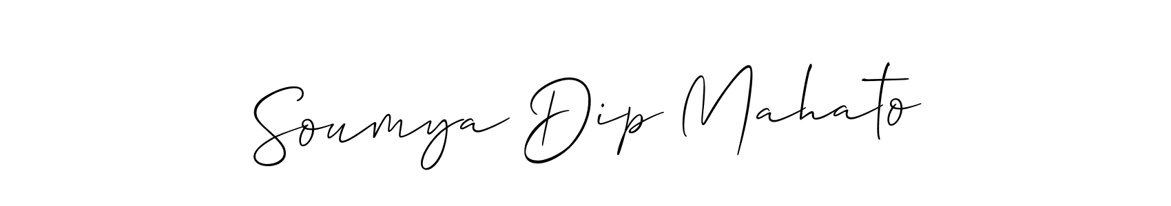 Also we have Soumya Dip Mahato name is the best signature style. Create professional handwritten signature collection using Allison_Script autograph style. Soumya Dip Mahato signature style 2 images and pictures png