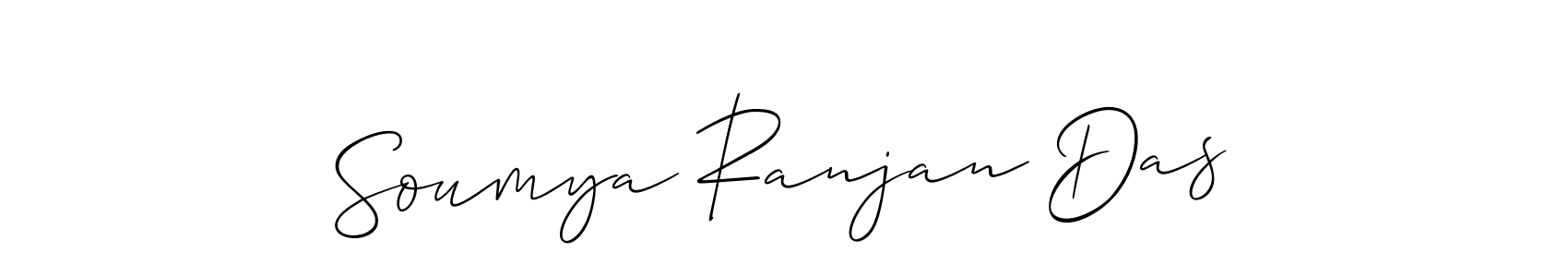 The best way (Allison_Script) to make a short signature is to pick only two or three words in your name. The name Soumya Ranjan Das include a total of six letters. For converting this name. Soumya Ranjan Das signature style 2 images and pictures png