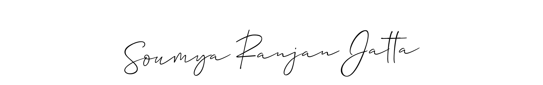Design your own signature with our free online signature maker. With this signature software, you can create a handwritten (Allison_Script) signature for name Soumya Ranjan Jatta. Soumya Ranjan Jatta signature style 2 images and pictures png