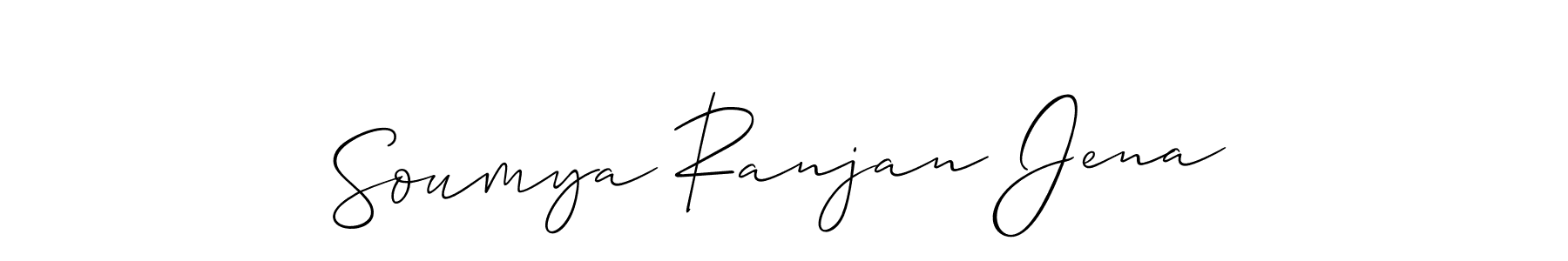 Design your own signature with our free online signature maker. With this signature software, you can create a handwritten (Allison_Script) signature for name Soumya Ranjan Jena. Soumya Ranjan Jena signature style 2 images and pictures png