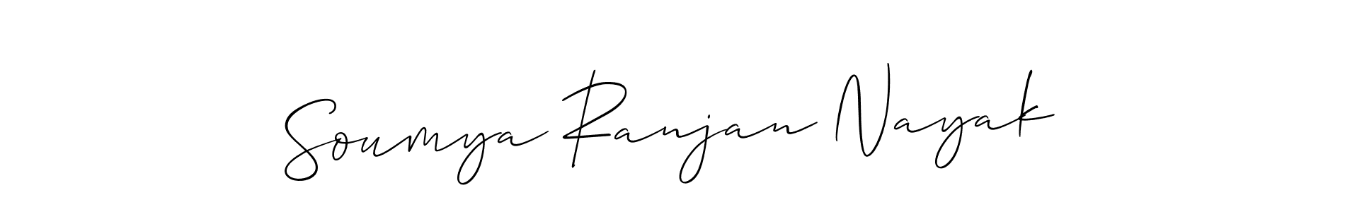 It looks lik you need a new signature style for name Soumya Ranjan Nayak. Design unique handwritten (Allison_Script) signature with our free signature maker in just a few clicks. Soumya Ranjan Nayak signature style 2 images and pictures png