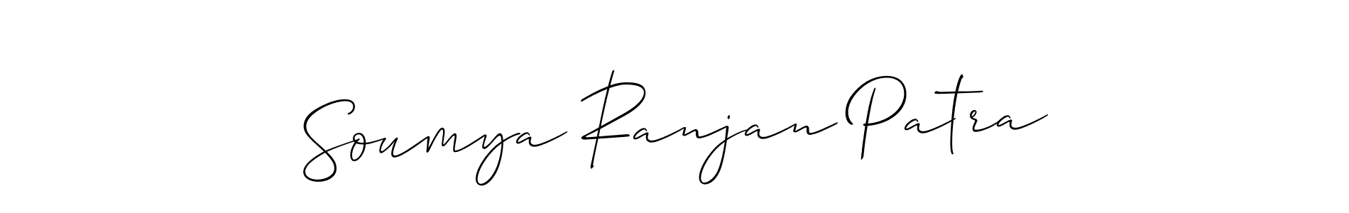It looks lik you need a new signature style for name Soumya Ranjan Patra. Design unique handwritten (Allison_Script) signature with our free signature maker in just a few clicks. Soumya Ranjan Patra signature style 2 images and pictures png