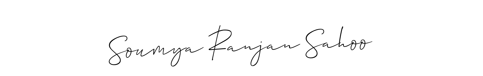 Design your own signature with our free online signature maker. With this signature software, you can create a handwritten (Allison_Script) signature for name Soumya Ranjan Sahoo. Soumya Ranjan Sahoo signature style 2 images and pictures png