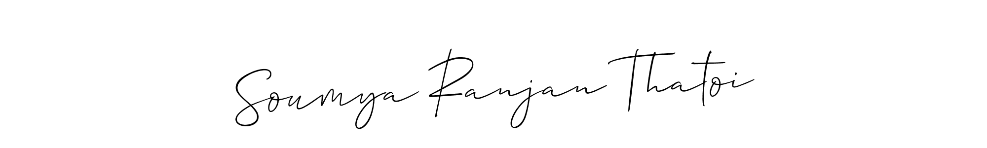 Also we have Soumya Ranjan Thatoi name is the best signature style. Create professional handwritten signature collection using Allison_Script autograph style. Soumya Ranjan Thatoi signature style 2 images and pictures png