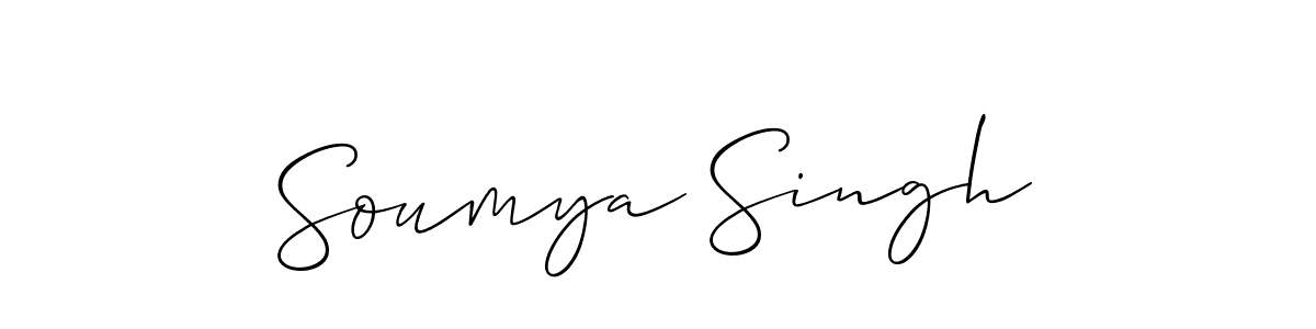 How to make Soumya Singh signature? Allison_Script is a professional autograph style. Create handwritten signature for Soumya Singh name. Soumya Singh signature style 2 images and pictures png