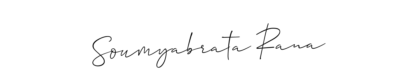 Soumyabrata Rana stylish signature style. Best Handwritten Sign (Allison_Script) for my name. Handwritten Signature Collection Ideas for my name Soumyabrata Rana. Soumyabrata Rana signature style 2 images and pictures png