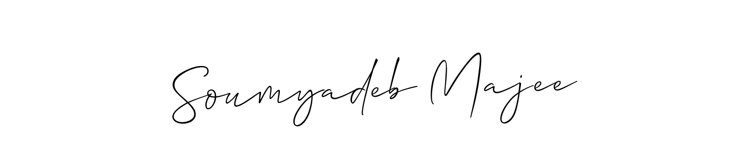 Create a beautiful signature design for name Soumyadeb Majee. With this signature (Allison_Script) fonts, you can make a handwritten signature for free. Soumyadeb Majee signature style 2 images and pictures png