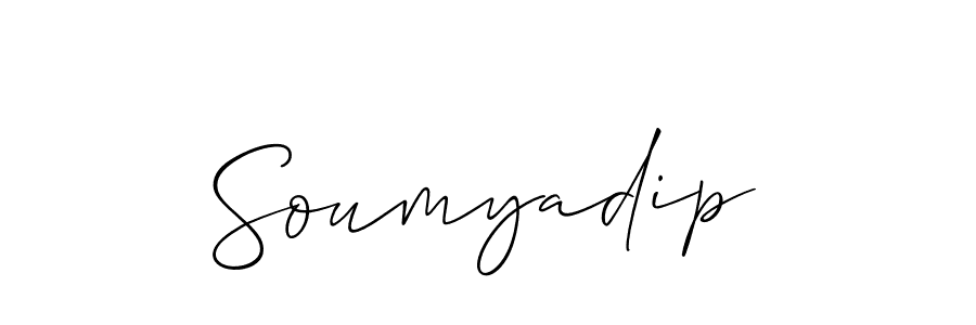 How to make Soumyadip name signature. Use Allison_Script style for creating short signs online. This is the latest handwritten sign. Soumyadip signature style 2 images and pictures png