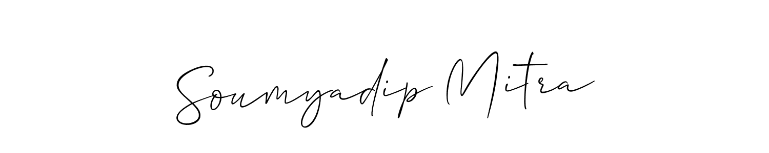 if you are searching for the best signature style for your name Soumyadip Mitra. so please give up your signature search. here we have designed multiple signature styles  using Allison_Script. Soumyadip Mitra signature style 2 images and pictures png