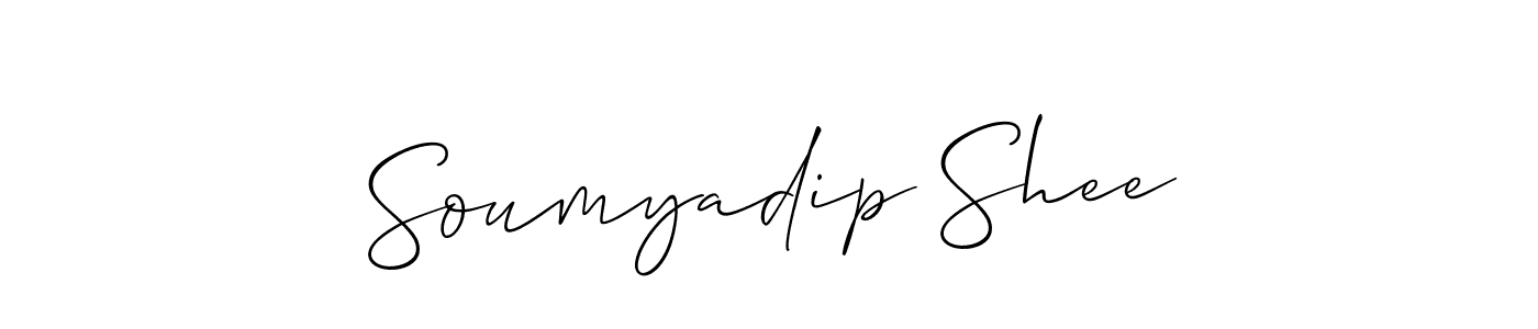 if you are searching for the best signature style for your name Soumyadip Shee. so please give up your signature search. here we have designed multiple signature styles  using Allison_Script. Soumyadip Shee signature style 2 images and pictures png