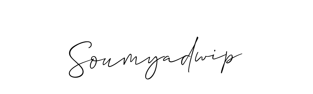 Create a beautiful signature design for name Soumyadwip. With this signature (Allison_Script) fonts, you can make a handwritten signature for free. Soumyadwip signature style 2 images and pictures png