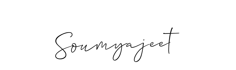 Make a beautiful signature design for name Soumyajeet. With this signature (Allison_Script) style, you can create a handwritten signature for free. Soumyajeet signature style 2 images and pictures png