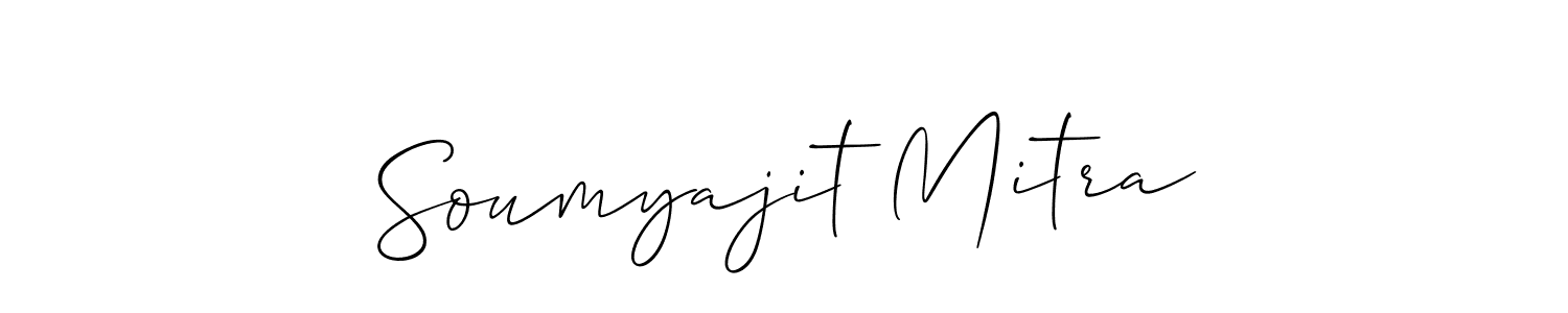 It looks lik you need a new signature style for name Soumyajit Mitra. Design unique handwritten (Allison_Script) signature with our free signature maker in just a few clicks. Soumyajit Mitra signature style 2 images and pictures png