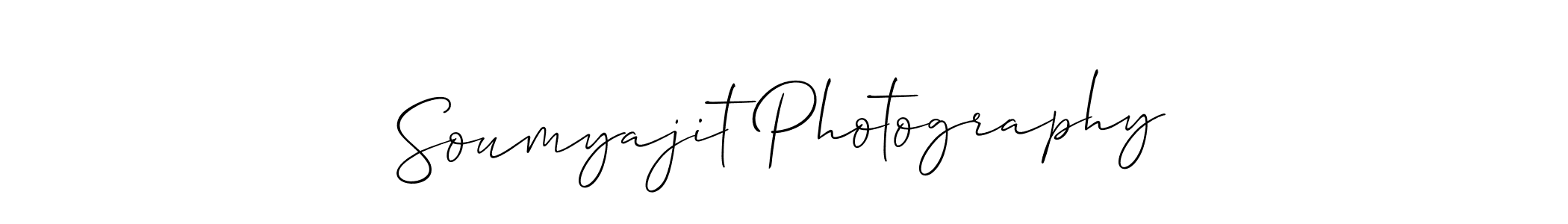 Also we have Soumyajit Photography name is the best signature style. Create professional handwritten signature collection using Allison_Script autograph style. Soumyajit Photography signature style 2 images and pictures png