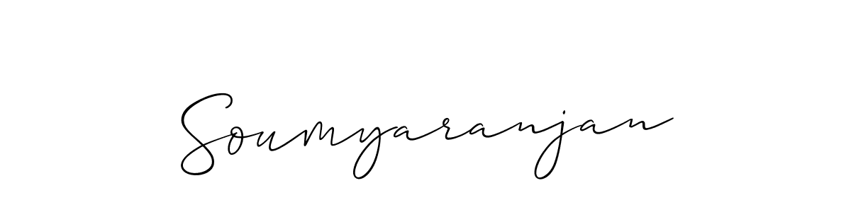 Make a beautiful signature design for name Soumyaranjan. With this signature (Allison_Script) style, you can create a handwritten signature for free. Soumyaranjan signature style 2 images and pictures png