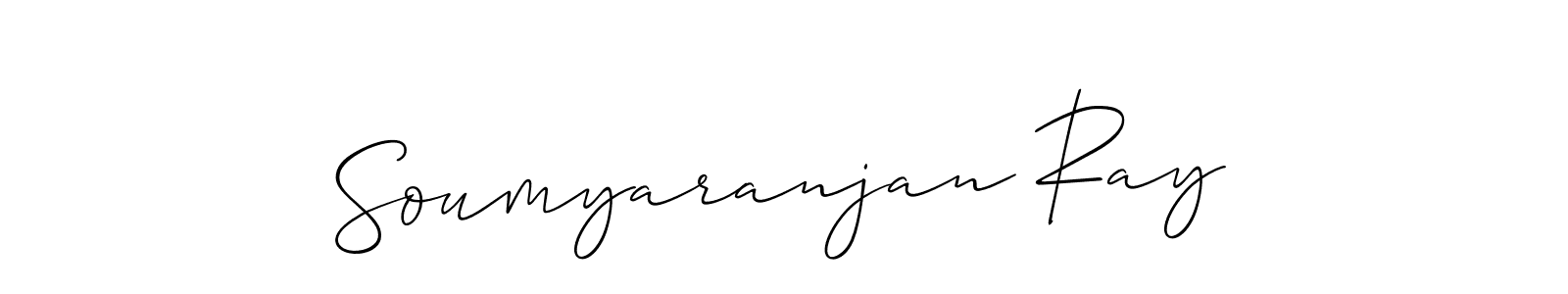 Design your own signature with our free online signature maker. With this signature software, you can create a handwritten (Allison_Script) signature for name Soumyaranjan Ray. Soumyaranjan Ray signature style 2 images and pictures png