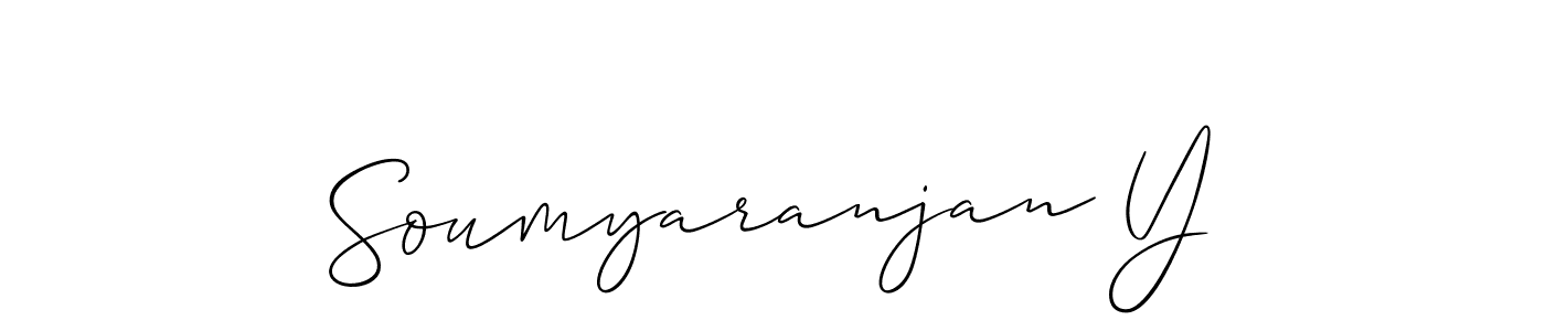 Make a short Soumyaranjan Y signature style. Manage your documents anywhere anytime using Allison_Script. Create and add eSignatures, submit forms, share and send files easily. Soumyaranjan Y signature style 2 images and pictures png