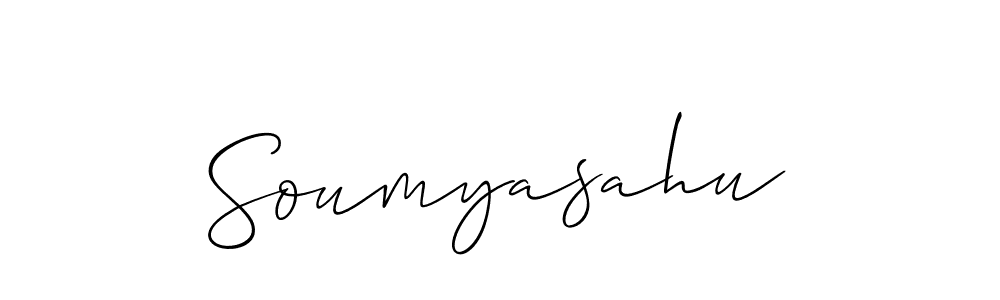 Allison_Script is a professional signature style that is perfect for those who want to add a touch of class to their signature. It is also a great choice for those who want to make their signature more unique. Get Soumyasahu name to fancy signature for free. Soumyasahu signature style 2 images and pictures png