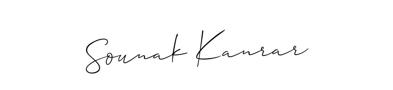 Similarly Allison_Script is the best handwritten signature design. Signature creator online .You can use it as an online autograph creator for name Sounak Kanrar. Sounak Kanrar signature style 2 images and pictures png