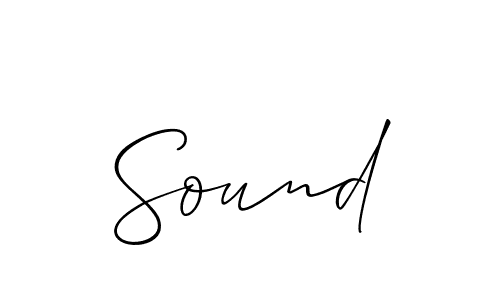 Similarly Allison_Script is the best handwritten signature design. Signature creator online .You can use it as an online autograph creator for name Sound. Sound signature style 2 images and pictures png